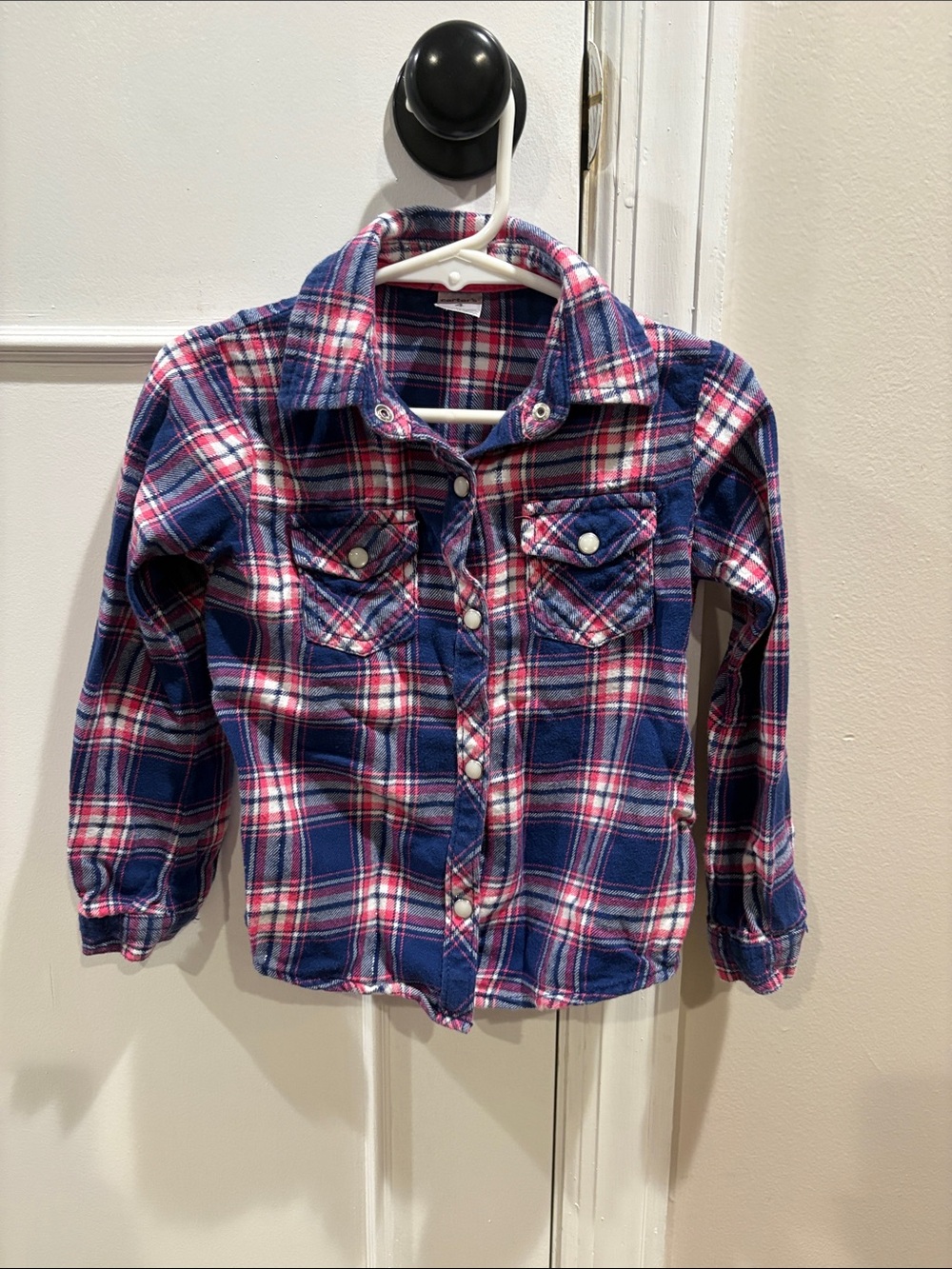 Carter's Blue & Pink Plaid Button-Down Shirt